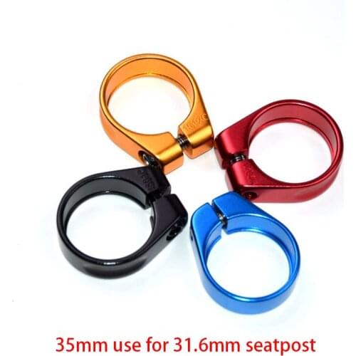 New OEM aluminum alloy Road bike seatpost clamp Mountain bicycle seat clamp MTB CNC 35.0mm use for 31.6mm seatpost Free shipping