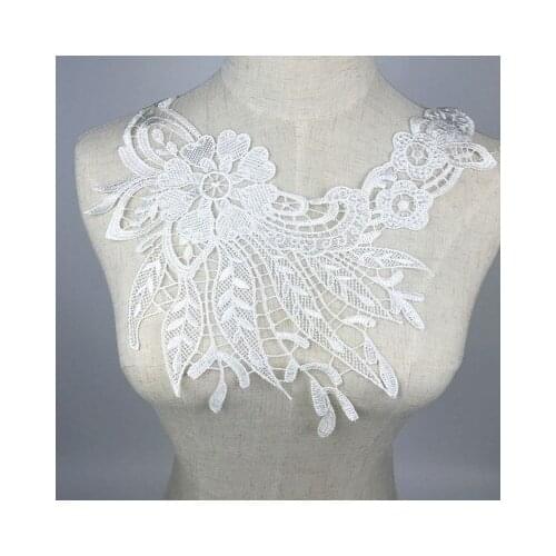 Hugely Popular! High Quality white Fabric Lace Ribbon Fashion air Phoenix Tail DIY Wedding dress and Costume performance