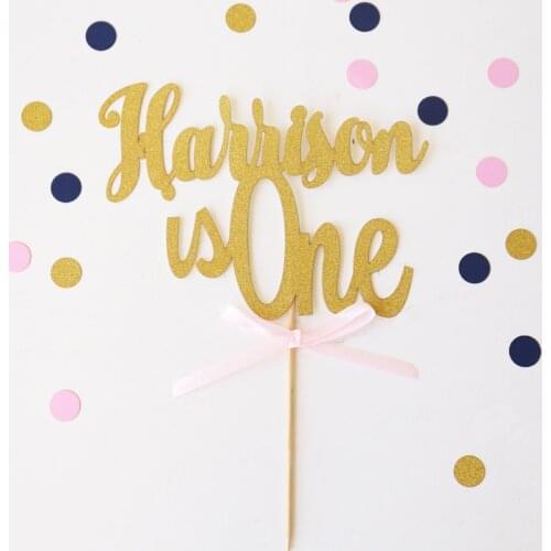 Personalized Name First Birthday Cake Topper,babys 1st birthday cake top