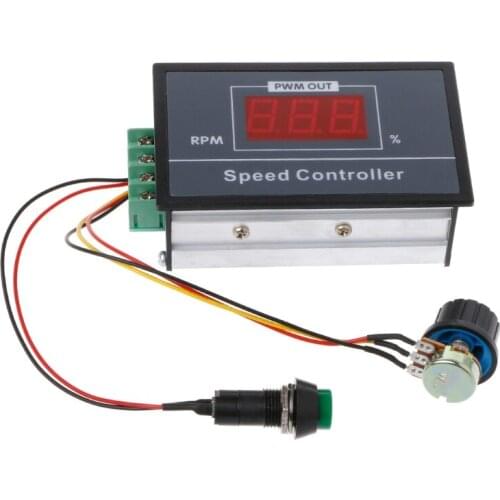 PWM DC 6-60V Motor Speed Controller Digital Display Stepless Speed Regulation