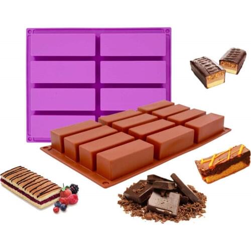 Silicone Protein Bars Mold Rectangle Granola Bar Silicone Mold Silicon Soap Mould