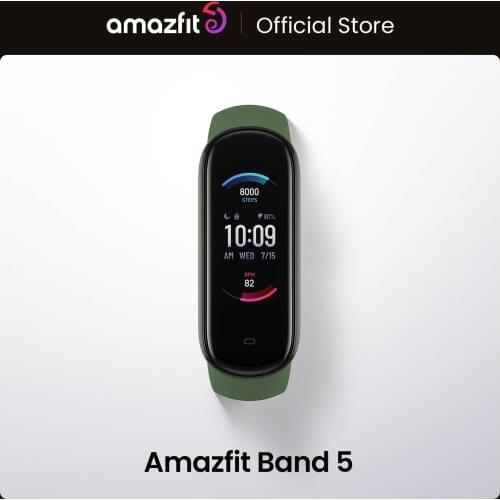 [Ship From Spain&Poland] Amazfit Band 5 Smart Bracelet Fitness Tracker Color Display Waterproof Sport Smart Wristband
