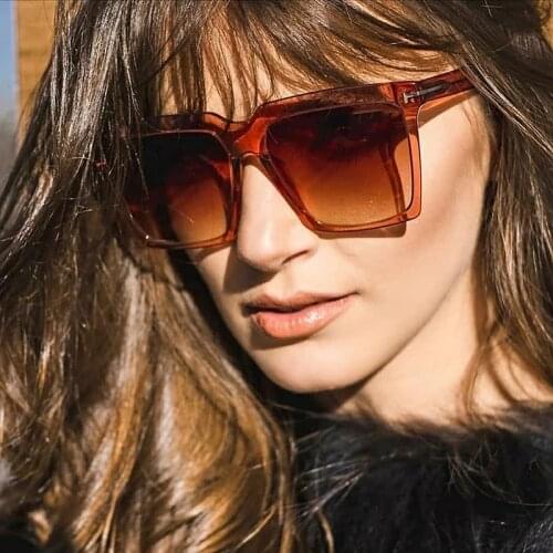 2021New Quality Fashion Vintage Oversized Square SABRINA Style Sunglasses Women ins Brand Design Sun Glasses Oculos De Sol UV400