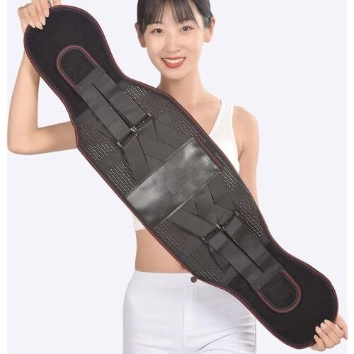 New Design Orthopedic Tourmaline Self-heating Magnetic Steel Bone Medical Bar Waist Widen Belt Lumbar Support Back Brace Belt