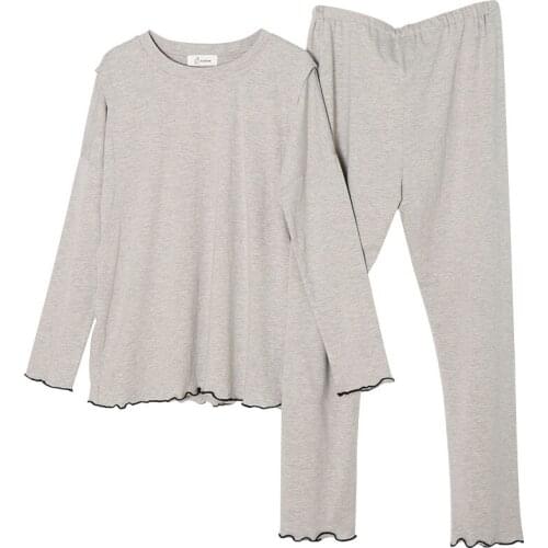 Spring New Style Pregnant WOMENS Set Korean-style Plus-size Long-Sleeve Cotton Pregnant WOMENS Womens