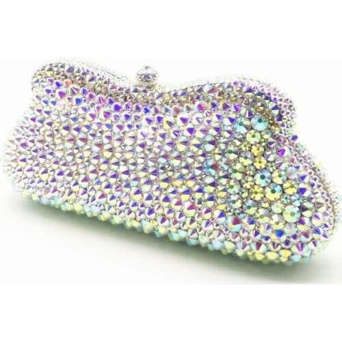 Ladies Evening Minaudiere Handbag clutch small phone money Lipstick coin Purse wallet Wedding Party Metal Clutch Bag handbags