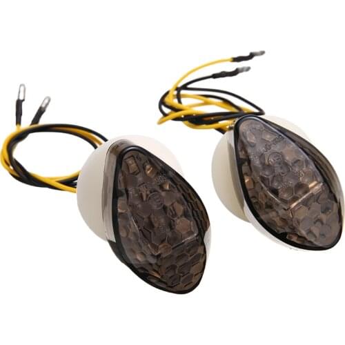 1pair Motorcycle Flush Mount LED Turn Signals Indicator Blinker Light Amber Flasher for Honda CBR 600 F4 F4i CBR600RR CBR1000RR