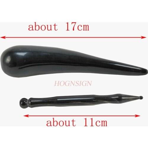 2pcs Horn Point Acupuncture Cone Body Care Tool Massage Sticks Meridian Pencil Pressure Push Liver Increase Thick Round Stick