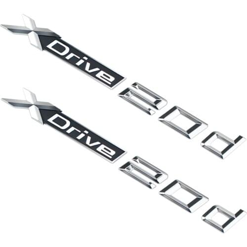2pcs Car Sticker Emblem Xdrive 20D For BMW E53 X5 X3 E70 E83 F25 X4 E90 E39 E46 Car Side Fender Sticker Auto Tuning Accessories