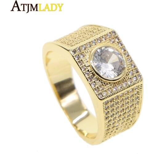 Золотые кольца для мужчин ATJMLADY China At AliExpress