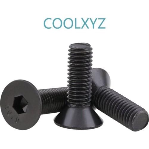 10.9 BSW inch countersunk head hexagon socket head screws / UNC American flat head hexagon socket head bolts 5Pcs