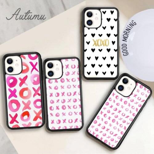 XoXo Phone Case for iPhone 11 12 Pro Max mini X XR XS SE 2020 5 6S 7 8 Plus Samsung Galaxy S8 S9 S10 Cover shell