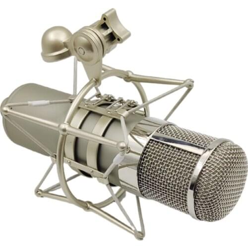 Diameter 6-7CM Big Straight Metal Shock Mounting Mic Stand Condenser Stand Dest Top Tube Microphone Holder Shell