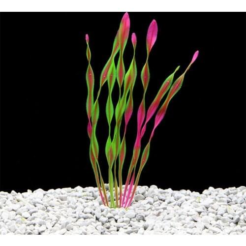 10Pcs Water Grass Ornaments Artificial Party Supplies Vivid Color Fake Kelp Aquarium Decoration for Landscaping