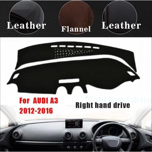 RKAC Car dashboard covers mat for AUDI A3 2012-2016 years right hand drive dashmat pad dash cover auto accessories
