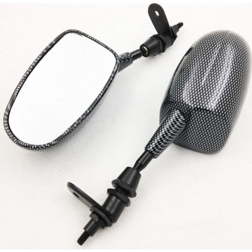 Motorcycle Side Rearview Mini Racing Mirrors For Suzuki GSX-R GSXR 600 750 1000 1100 GSX1300R Hayabusa Katana 600 750 Carbon