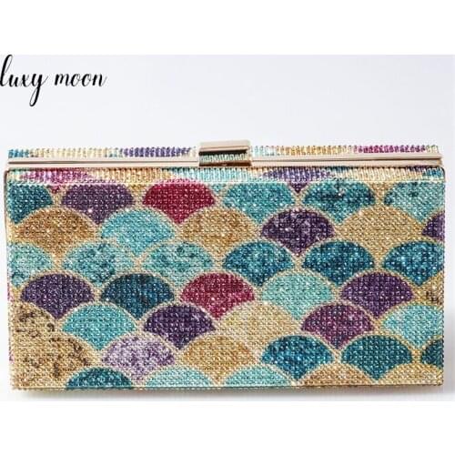 Mutlicolor Diamond Party Clutch Bags for Women Crystal Small Luxury Designer Handbag Shoulder Evening Bags Wedding Designer Z193