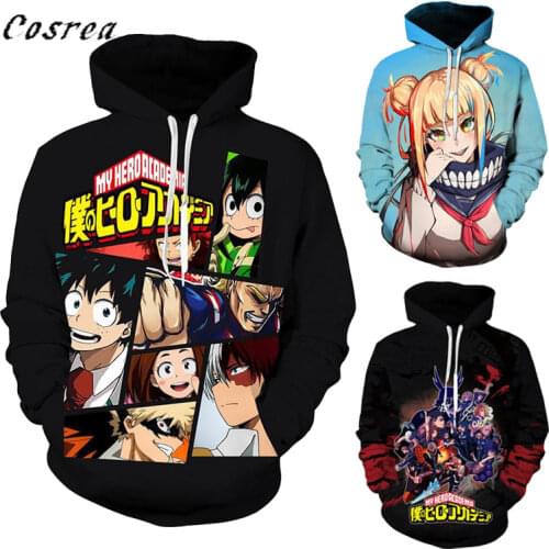 Anime My Hero Academia Cosplay Mens Hoodie Sweatshirt Boku No Hero Academia Cosplay Hoodies Men Fashion Pullover Jacket
