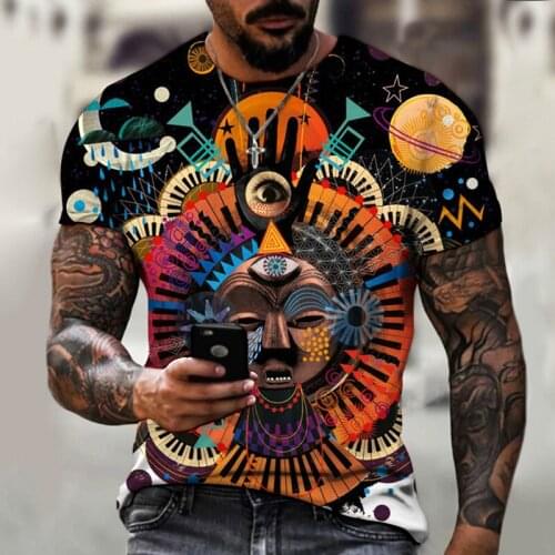 3D printing mens T-shirts, exquisite abstract patterns, street fashion T-shirts best-selling hot-selling items