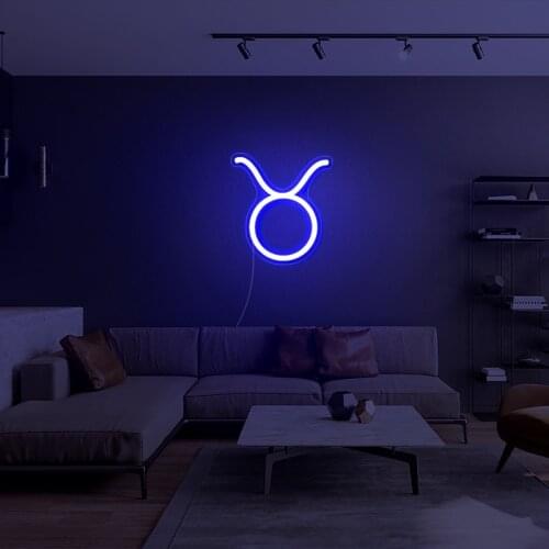 Taurus Led Neon Sign Drop Shipping Customized LED LIGHT Letter Sign LED Custom Neon Signs Rainbow Neon Sign for Room Home Party