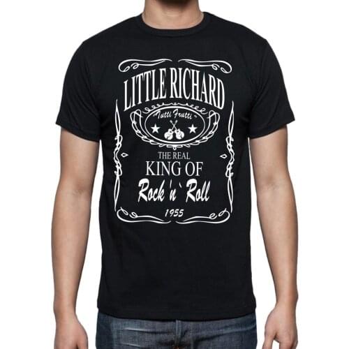Men 2019 New Short Sleeve Little Richard " Whiskey " T-Shirt, Rock n Rolle Symbol - alle Groben & Farben Cotton T-Shirts