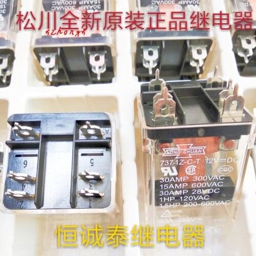 New 6-pin relay 737-1z-c-t 12VDC
