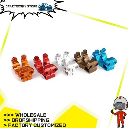 Aluminum Alloy Front Castor Blocks c Hub Carrier(l/r) 6832 For Rc Car 1/10 Traxxas Slash 5807 Machined Upgraded Hop-Up Parts
