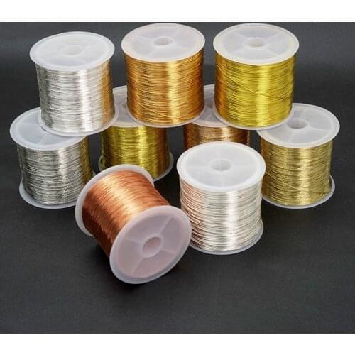 100m NEW Big Roll Copper Wire 0.3/0.4MM Jewelry Wire Beading Wire DIY Handcraft String Material Accessories