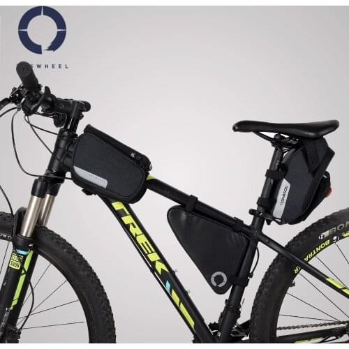 Roswheel Essential Series Bike Bicycle Cycling Saddle Rear Seat Water Bottle Pack Trunk Rack Bag Triangle Pannier