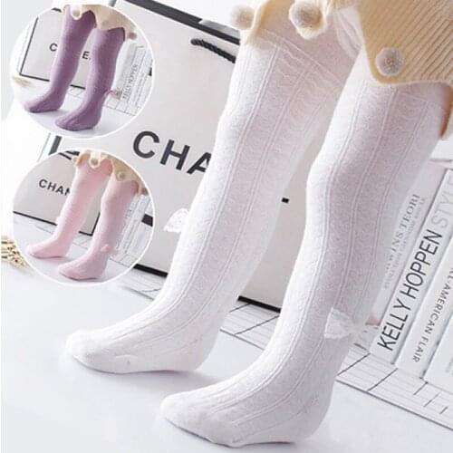 Spring and Autumn Panty-Hose for Kids Cotton Large Bottom Body-Stocking Baby Girls Baby Stocking Thin Girl Tights