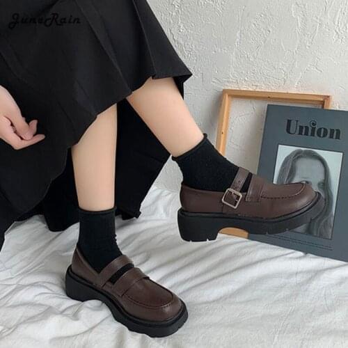 High Heels Lolita Shoes Women Japanese Style Vintage Soft Sister Girls Waterproof Platform College Student Cosplay Costume Shoes