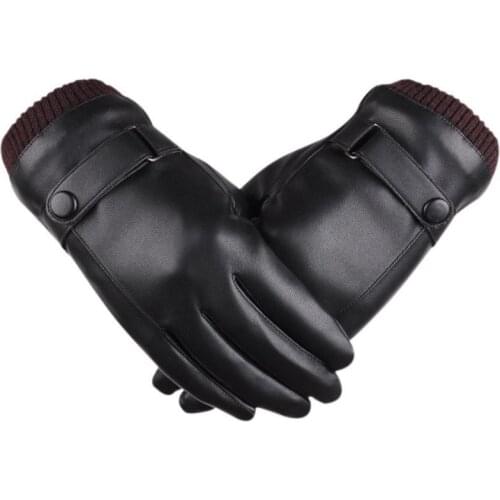 Top Quality Professional Brand Fall and winter simulation leather plus velvet warm New Cycling gloves
