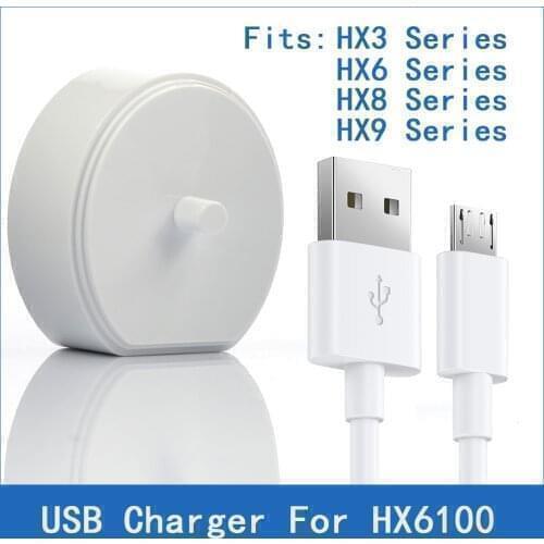 HX6100 5V USB Charger For Philips Sonicare Toothbrush HX6922 HX6930 HX6932 HX6950 HX6960 HX6963 HX6970 HX6972 HX6973 HX6992