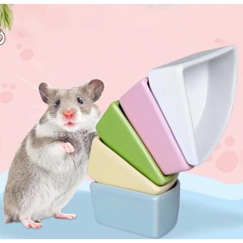1pc Hamster Bowl Drinking Bowl Feeding Basin Feeding Ceramic Bowl Food Feeder For Small Animal