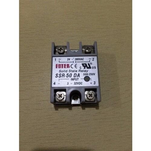 1pc Solid State Relay SSR-50DA SSR-60DA SSR-80DA SSR-100DA Input 3-32VDC Output 24-380VAC