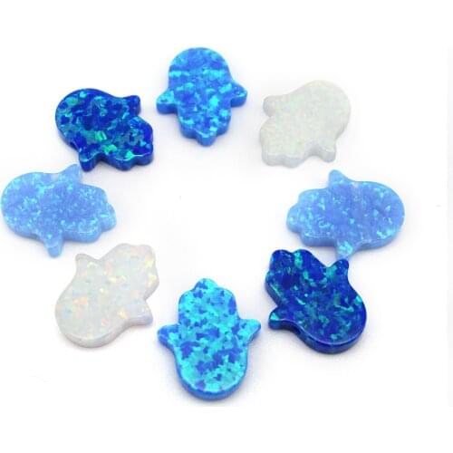 11*13mm Hamsa Opal Stone Free Shipping Loose Fatima Hand Shape MOP Shell Beads For Jewelry