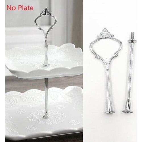 2/3 Tier Cake Cupcake Plate Stand Rack Fittings Handle Rod Wedding Party New