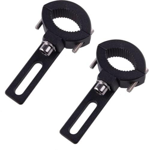 2Pcs 20mm-31mm Spot Fog Driving Head Light Mounting Clamp Holder Fork Mount Bracket For Motorcycle Bike
