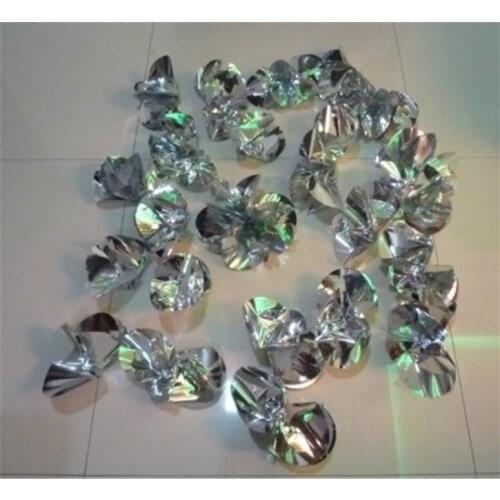 25pcs/Set Flower From Empty Hand ( With Transparent Clip) Magic Tricks Plastic Flashing Flowers Close Up Stage Magic Prpps Funny