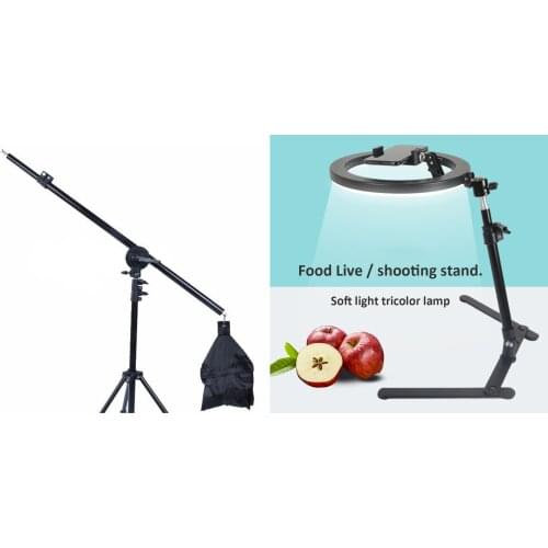 Photo Studio Accessories Light Bracket Cross Arm Weight Bag Extension Rod Desktop Still Life Photo Overhead Frame Fill Light