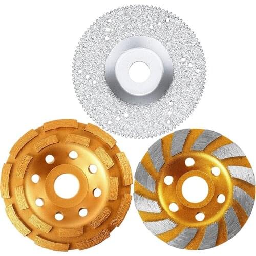 Diamond Cutting Disc Saw Cutter Double Row Grinding Wheel For Sanding And Polishing Of Masonry Stone Marble Granite