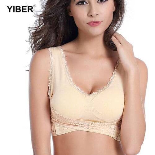 Women Sexy Lace Bralette Solid Cross Side Buckle Bra Brassiere Wireless Push Up Bras for Women Lingerie Sleep Underwear
