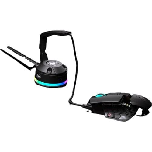 Cougar RGB Mouse Cable Clamp Cord Manager Clamp Line Cable Winder Stringing Device USB Deconcentrator