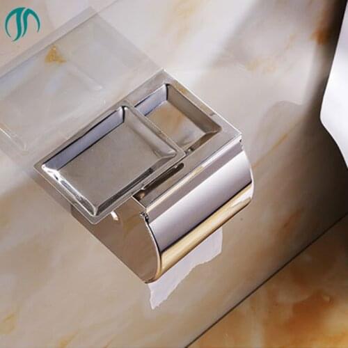 Stainless Steel Waterproof Bathroom Paper Holder Papel Higienico Holder Paper Towels Roll Holder Tissue Box Toilet Paper Holder