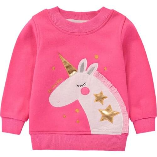 Childrens Sweatshirts 1T to 5T Embroidered Colorful Polar Fleece Cotton Spring Autumn Winter Boys Girls Kids Clothing