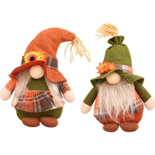 Harvest Festival Large Dwarf Gnome Doll Ornaments Cute Cartoon Dwarf Elf Home Decor Harvest Festival Celebration Desktop