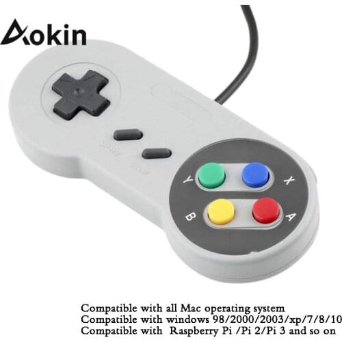 USB Controller Game Pad Joypad Joystick with Flannel Bag for PC Raspberry Pi 3 2 Model B Retropie