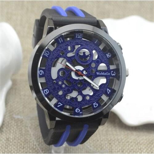 Fashoin Brand Creative Hollow Quartz Watches Men Women Silicone Sports Watch Ladies Casual Dress Wristwatches Relogio Feminino