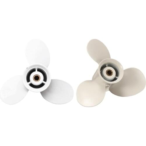 Ship Engine Outboard Propeller 3-Bladed Rotary Paddle & for Yamaha 9.9-15HP 9-1/4 x 9 Propeller 8 Spline Tooth 3 Blades
