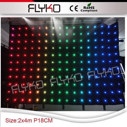 Twinkle led clothing p18 2*4m free shipping